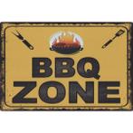 Wandbord -  BBQ Zone / Barbecue Zone