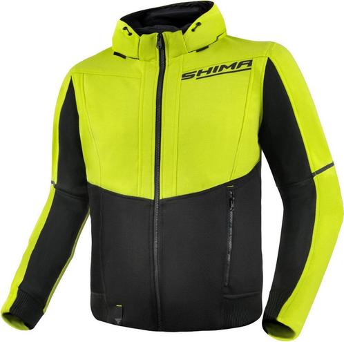 SHIMA Daybreaker Geel Zwart Motor Zip Hoodie, Motoren, Kleding | Motorkleding, Heren, Nieuw met kaartje, Jas | textiel, Verzenden