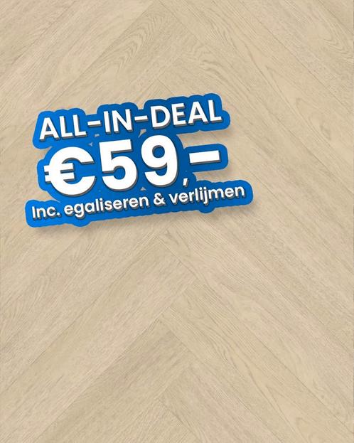 Plak pvc Visgraat naturel eiken |  Belakos Terreno Visgraat, Huis en Inrichting, Stoffering | Vloerbedekking, Ophalen