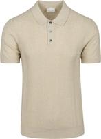 Profuomo Poloshirt Linen Blend Herringbone Ecru maat M Heren, Beige, Nieuw, Profuomo, Verzenden