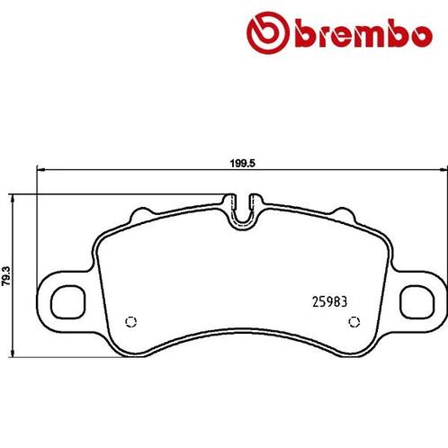 BREMBO Remblokken set PORSCHE 718 2.5 GTS voorzijde, Auto-onderdelen, Ophanging en Onderstel, Nieuw, Verzenden