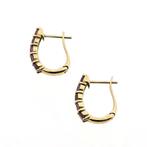 9 Karaat oorstekers met roze toermalijn (Oorbellen), Sieraden, Tassen en Uiterlijk, Oorbellen, Gebruikt, Overige kleuren, Ophalen of Verzenden