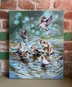 Marin Prokopchuk (XX) - Sparrows bathing, Antiek en Kunst