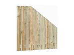 Grenen tuinscherm | Breedte 180 cm | Verloop | 21 planken, Verzenden, Nieuw, Minder dan 3 meter, 1 tot 2 meter