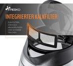 Waterkoker glas - met LED - 1.8L - 2200W - Zilver - TRESKO, Verzenden, Zo goed als nieuw