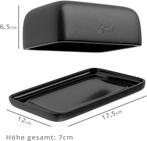 Botervloot met deksel - Keramiek - Zwart - Steinzeit, Huis en Inrichting, Keuken | Servies, Verzenden, Zo goed als nieuw