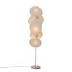Japandi vloerlamp beige 3-lichts - Organica, Huis en Inrichting, Lampen | Vloerlampen, Nieuw, Overige materialen, Japandi, 150 tot 200 cm