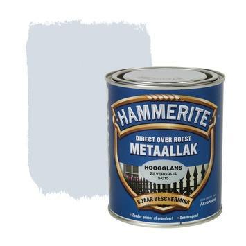 Hammerite Metaallak Zilvergrijs S015 Hoogglans 250 ml, Doe-het-zelf en Verbouw, Verf, Beits en Lak, Nieuw, Ophalen of Verzenden