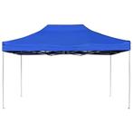 Partytent professioneel inklapbaar 4,5x3 m aluminium blauw, Tuin en Terras, Verzenden, Nieuw, 2 meter of meer, Partytent