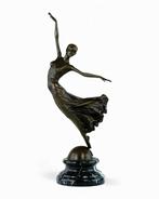 Césaro - sculptuur, Graceful Dancer - 35 cm - Brons, Marmer