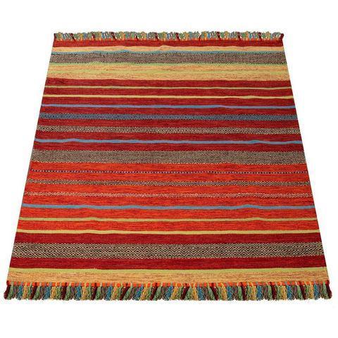 Paco Home Vloerkleed Kilim 213 met de hand geweven, Huis en Inrichting, Stoffering | Tapijten en Kleden, Nieuw, Verzenden