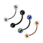 Fako Bijoux® - Wenkbrauw Piercing - 3mm - Set - 4 Stuks, Verzenden, Nieuw