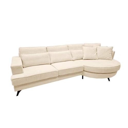 Loungebank Clinge - loungebanken - Creme, Huis en Inrichting, Banken | Sofa's en Chaises Longues, Nieuw, Stof