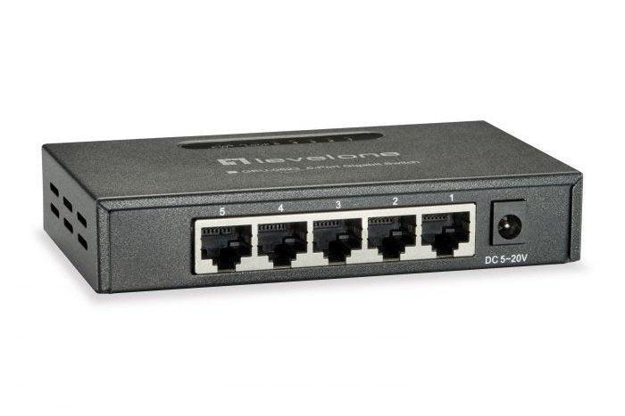 LevelOne GEU-0523 5-port - Switch (Nieuw), Computers en Software, Netwerk switches, Nieuw, Ophalen of Verzenden