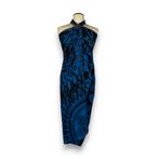 Sarong / pareo - Strandkleding wikkelrok - Zwart / blauw Man, Kleding | Dames, Badmode en Zwemkleding, Ophalen of Verzenden, Nieuw