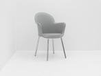Kantinestoel Gogo Sintesi - kunststof lichtgrijs - 4-poot, Huis en Inrichting, Stoelen, Ophalen of Verzenden, Gebruikt