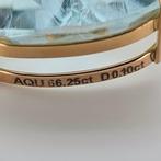 Hanger - 18 karaat Geel goud - 66.25ct. tw. Aquamarijn -