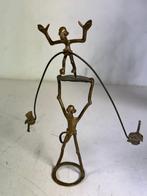 sculptuur, Balanceer-act - 24 cm - Messing, Antiek en Kunst