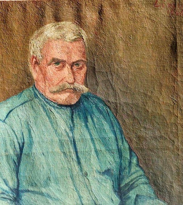 Lino Bianchi Barriviera (1906-1985) - Figura maschile, Antiek en Kunst, Kunst | Schilderijen | Klassiek