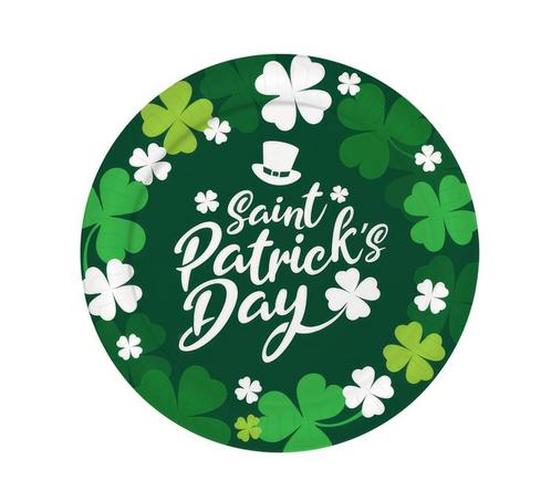 St. PatrickS Day Borden 23cm 6st, Hobby en Vrije tijd, Feestartikelen, Nieuw, Verzenden