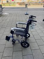 Rolstoel transportstoel Blauw, Ophalen, Inklapbaar, Nieuw, Duwrolstoel