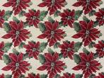 Feestelijk kerstjacquardweefsel - bloemenpracht - Textiel -, Diversen, Kerst, Nieuw