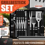 BBQ accesoires - RVS Barbecuebestekset - 37-delig - Zwart -, Tuin en Terras, Barbecue-accessoires, Verzenden, Zo goed als nieuw