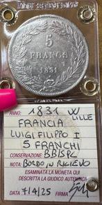 Frankrijk. Louis Philippe I. 5 Francs 1831-W, Lille (Zonder
