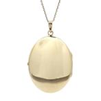 Gouden vintage medaillon met gravure 14 kt, Sieraden, Tassen en Uiterlijk, Kettinghangers, Ophalen of Verzenden, Nieuw