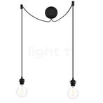 Umage Cannonball Hanglamp 2-lichts, zwart met globe lichtbro, Verzenden, Nieuw