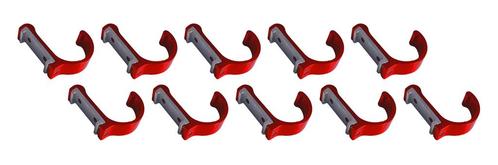 Set van 10 aluminium kledinghaken, kapstokken (gebogen, roo, Doe-het-zelf en Verbouw, Gereedschap | Handgereedschap, Nieuw, Ophalen of Verzenden