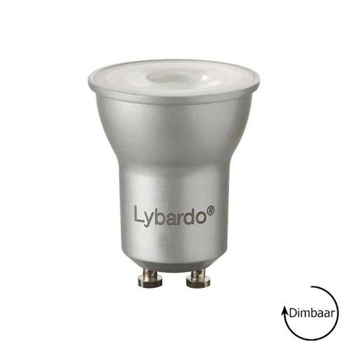 35 mm LED spot GU10 Lybardo 3.6 watt 2700K warm wit dimbaar, Huis en Inrichting, Lampen | Losse lampen, Bajonetsluiting, Nieuw