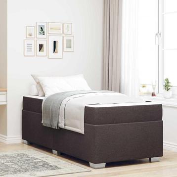 vidaXL Bedframe Donkerbruin 90 x 200 cm Stof beschikbaar voor biedingen