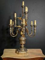 Tafellamp - Hout, Brons, IJzer, Messing - Lampada Fiorentina, Antiek en Kunst