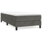 Bedframe 90x190 - Outlet Deal! OP=OP Donkergrijs Fluweel, Huis en Inrichting, Slaapkamer | Bedden, 90 cm, Eenpersoons, Nieuw, 190 cm of minder