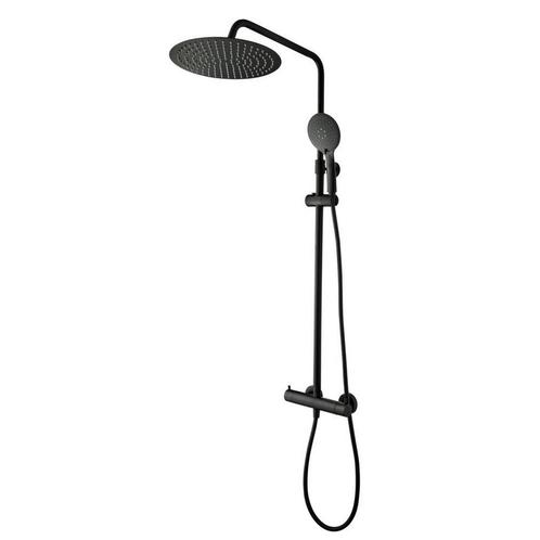 Regendoucheset Tiger Splash Dia. 30 cm Twiss Zwart, Doe-het-zelf en Verbouw, Sanitair, Kraan, Nieuw, Ophalen of Verzenden