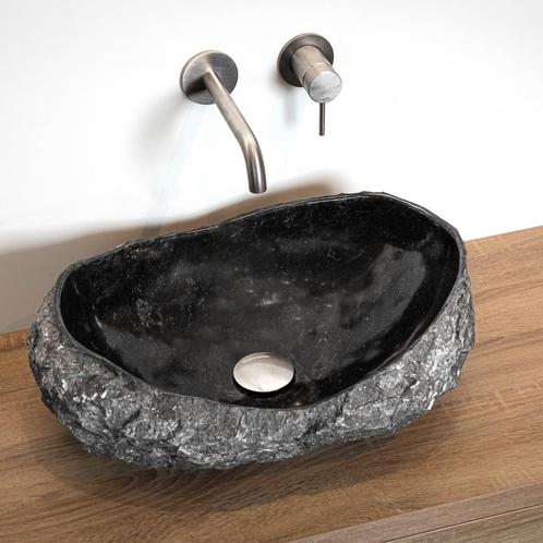 Waskom Loutro Kev B Rechthoek 50x35x20 cm Marmer Black, Doe-het-zelf en Verbouw, Sanitair, Overige typen, Nieuw, Ophalen of Verzenden