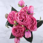 Kunst Boeket - Zijden Rozen Roos Bloemen Luxe Boeketten, Verzenden, Nieuw