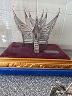 Beeld, Boot , huis , ossenwagen - 8 cm - Verzilverd, Antiek en Kunst, Curiosa en Brocante