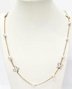 Halsketting - FreeVola - 18 karaat Roségoud Parel - Diamant, Nieuw
