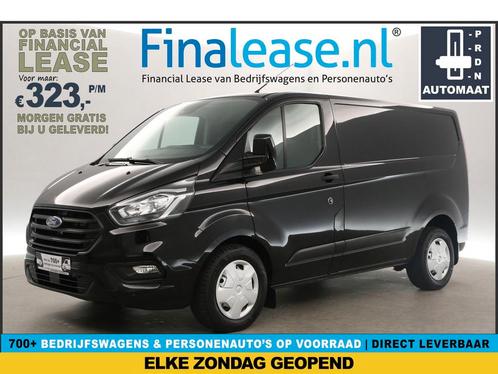 Ford Transit Custom 2.0 Ecoblue L1H1 Autom Airco PDC €327pm, Auto's, Bestelauto's, Lease, Automaat, Diesel, Ford, Zwart, Verzenden