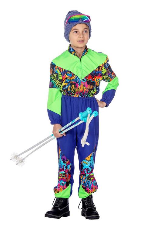 Skipak Retroprint Lolyo Jongens, Kleding | Heren, Carnavalskleding en Feestkleding, Nieuw, Ophalen of Verzenden