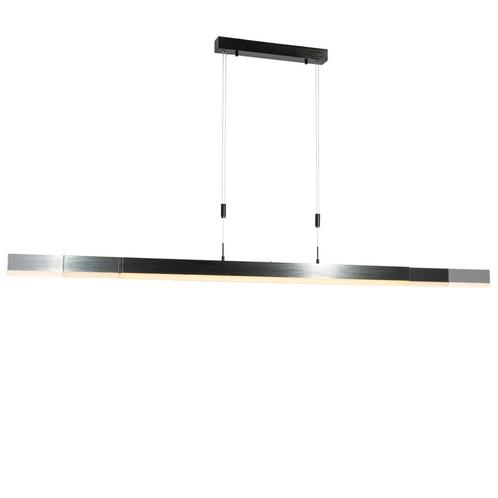 Verstelbare hanglamp zwart incl. LED dimbaar - Lamba, Huis en Inrichting, Lampen | Hanglampen, Nieuw, 75 cm of meer