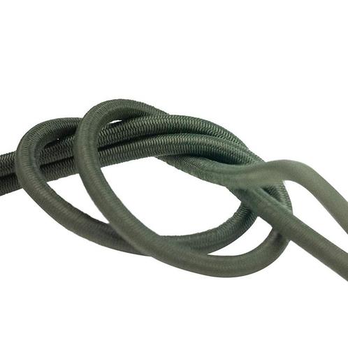 Elastisch koord 10mm legergroen op rol - 25 meter, Doe-het-zelf en Verbouw, Overige Doe-het-zelf en Verbouw, Nieuw, Ophalen of Verzenden