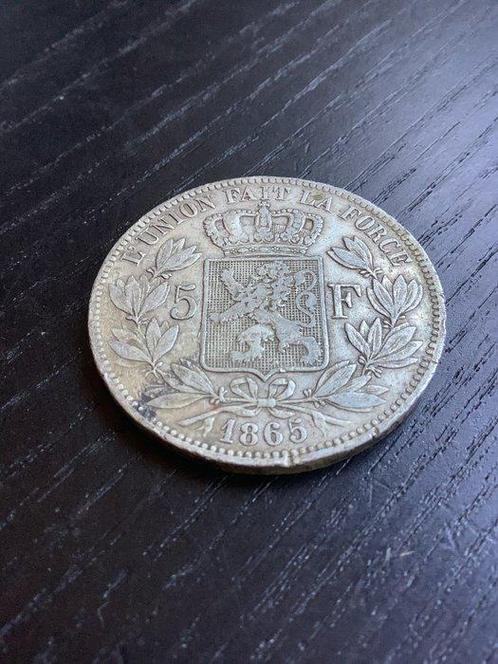 België. Leopold II. 5 Francs 1865 (Zonder Minimumprijs), Postzegels en Munten, Munten | Nederland