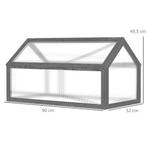 TRUUSK Kweekbak Van Hout, Mini Broeikas 90 X 52 X 49,5 Cm, B, Tuin en Terras, Verzenden