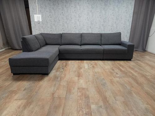 Zeer Mooi Groot Antraciet Hoekbank, Huis en Inrichting, Banken | Bankstellen, 300 cm of meer, 150 cm of meer, Hoekbank, Gebruikt