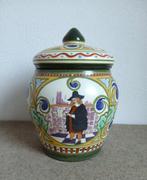 Ivora - Tabakspot - Aardewerk - Gouda plateel dekselpot, Antiek en Kunst, Antiek | Glas en Kristal