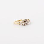 Ring - 14 karaat Geel goud - 0.64ct. tw. Diamant, Nieuw