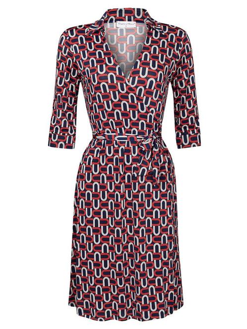 Jurk Overslag Midi Ulrike XXL (44), Kleding | Dames, Jurken, Verzenden